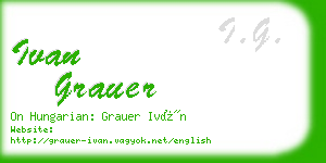 ivan grauer business card